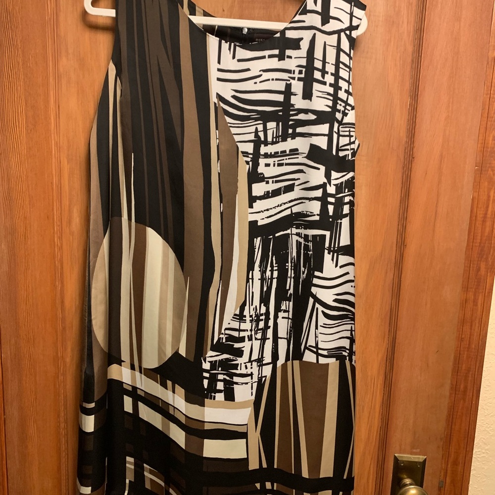 Dana Buchman Abstract Print Mini Dress